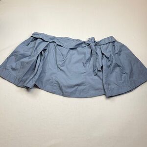 Free People Size 10 Light Blue Off-Shoulder Blouse